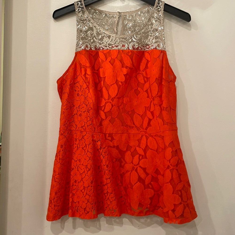 Anthropology Moulinette Soeurs peplum top